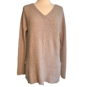 Loft Ribbed V-Neck Sweater
